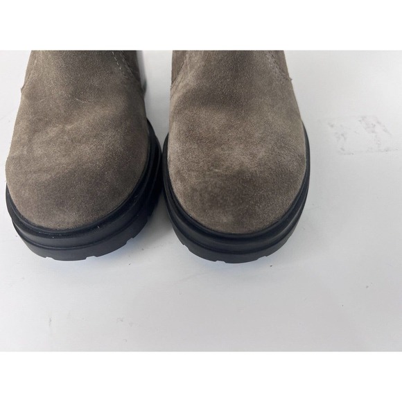 Kenneth Cole “Rhode” Suede Ankle Boots Double Buckle Lug Polar Grip Sole Size 8 - Picture 6 of 13